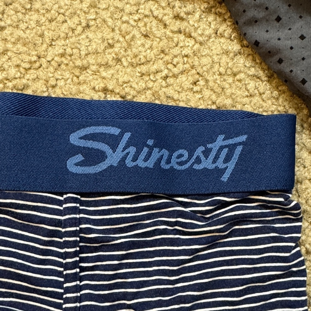 Shinesty Men's Boxer Briefs - Floral Blue, Diamond Gray, and Striped Navy - Picture 4 of 5